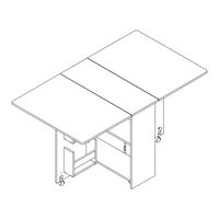 DINAZA DINNING TABLE WITH STORAGE Assembly Instructions Manual