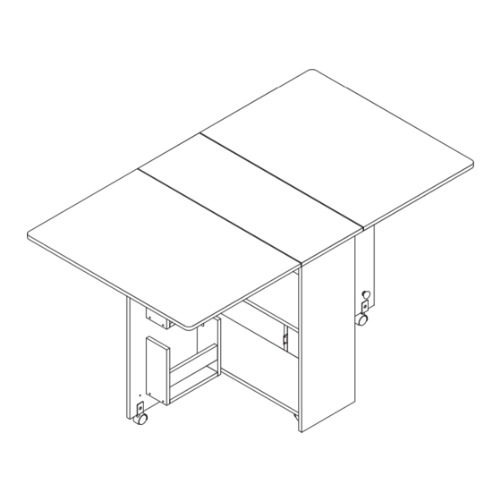 DINAZA DINNING TABLE WITH STORAGE Assembly Instructions Manual