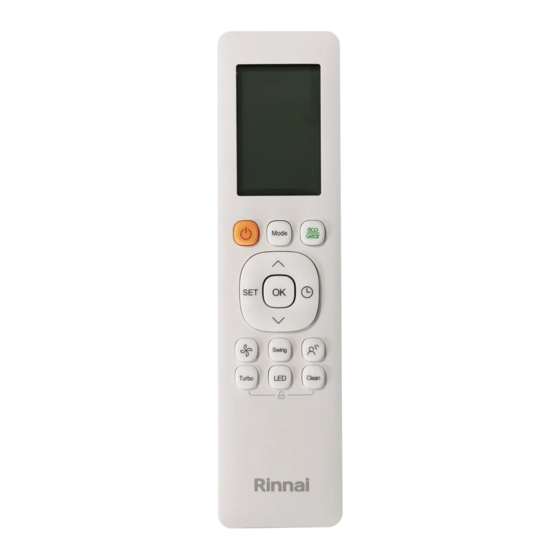 Rinnai HINRP35MB Operation Manual