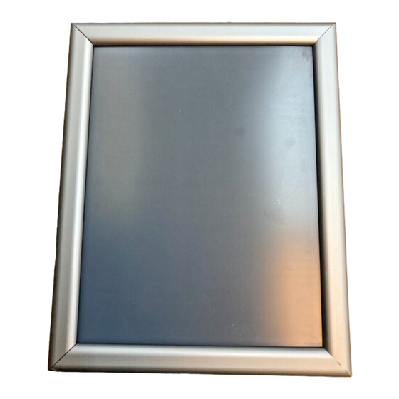 ROSE DISPLAYS ANOFRAME SQUARE WITH 4 WALL MOUNTS Manual