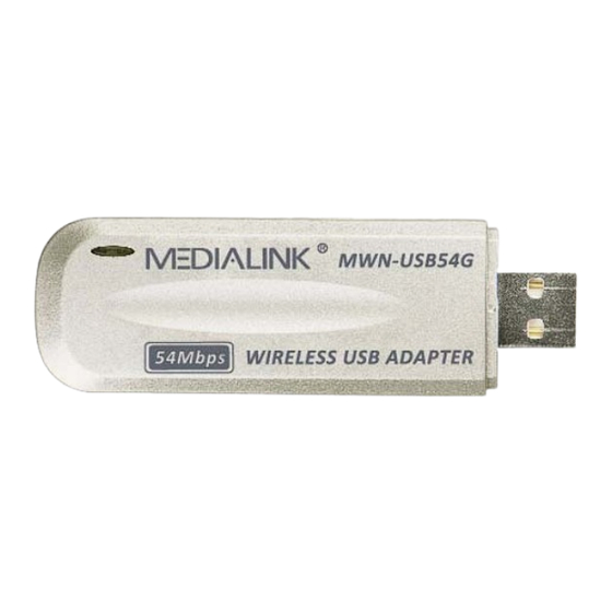 Medialink MWN-USB54G User Manual
