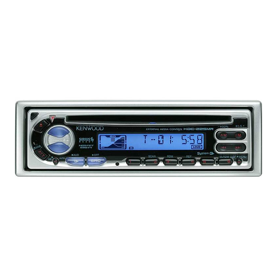 Kenwood KDC-225 Instruction Manual