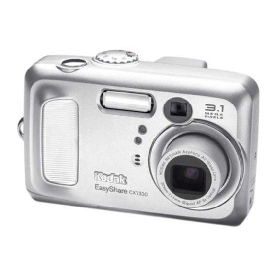 Kodak CX7330 - EASYSHARE Digital Camera Manuals