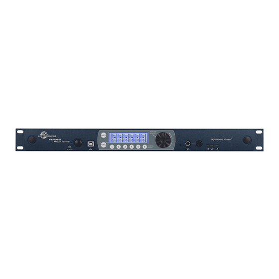 Lectrosonics Venue 2 Installation Manual