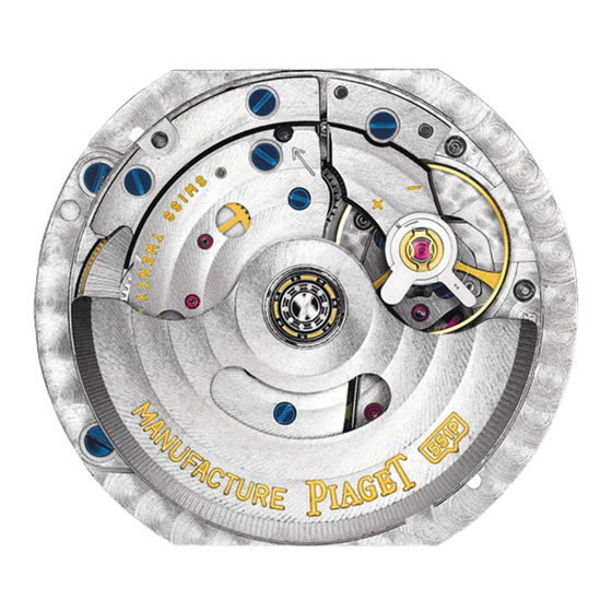 Piaget 551P Instructions For Use Manual