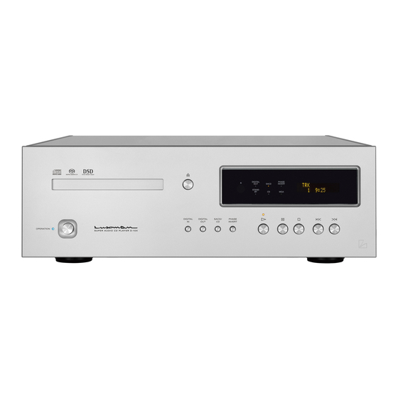 Luxman D-10X Owner's Manual