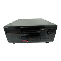 Sony CDP-CX250 - 200 Disc Cd Changer Operating Instructions Manual