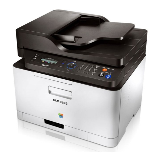 User Manuals: Samsung CLX-330x series Laser Printer