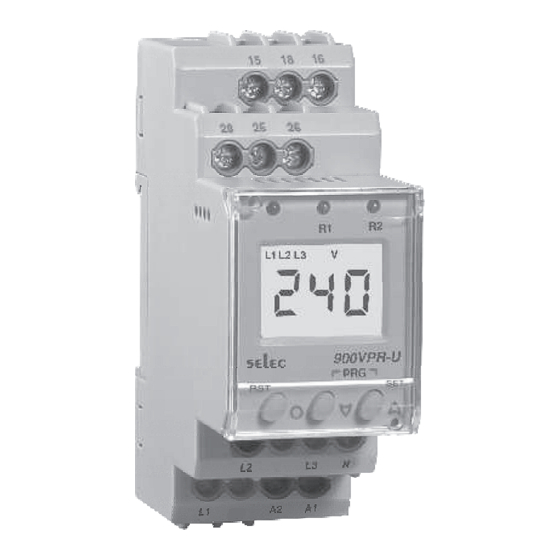 Selec 900VPR-U Operating Instructions