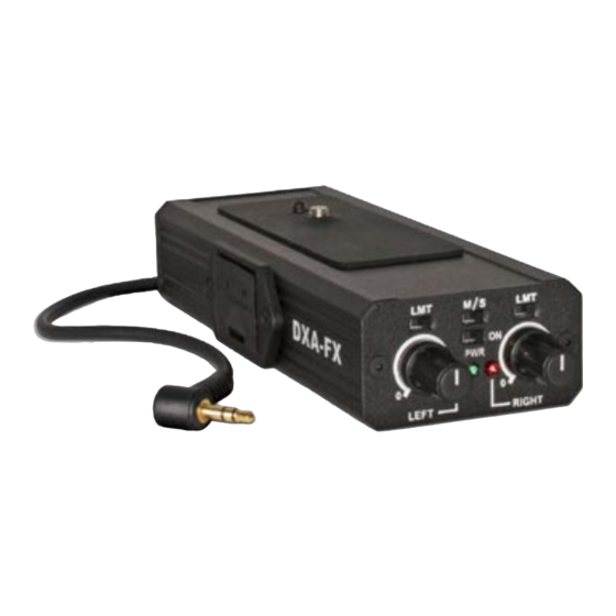 BeachTek DXA-FX Operating Instructions