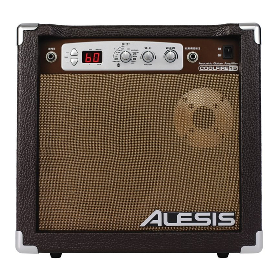 Alesis COOLFIRE 15 Quick Start Owner's Manual