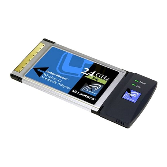Cisco Linksys WPC54G Quick Installation