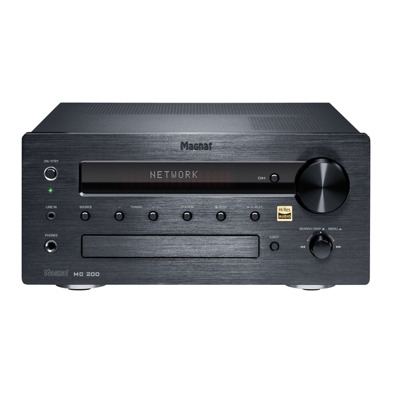Magnat Audio MC 200 Important Notes For Installation & Warranty Card