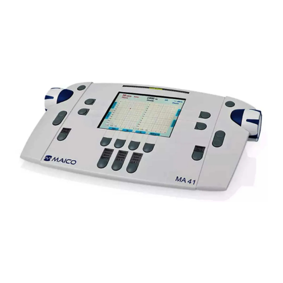 Maico MA 41 Operation Manual