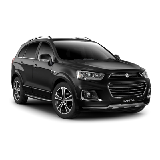 HOLDEN CG Captiva 2017 Owner's Manual