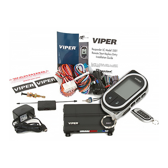 Directed Electronics Viper 5501 Installation Manual