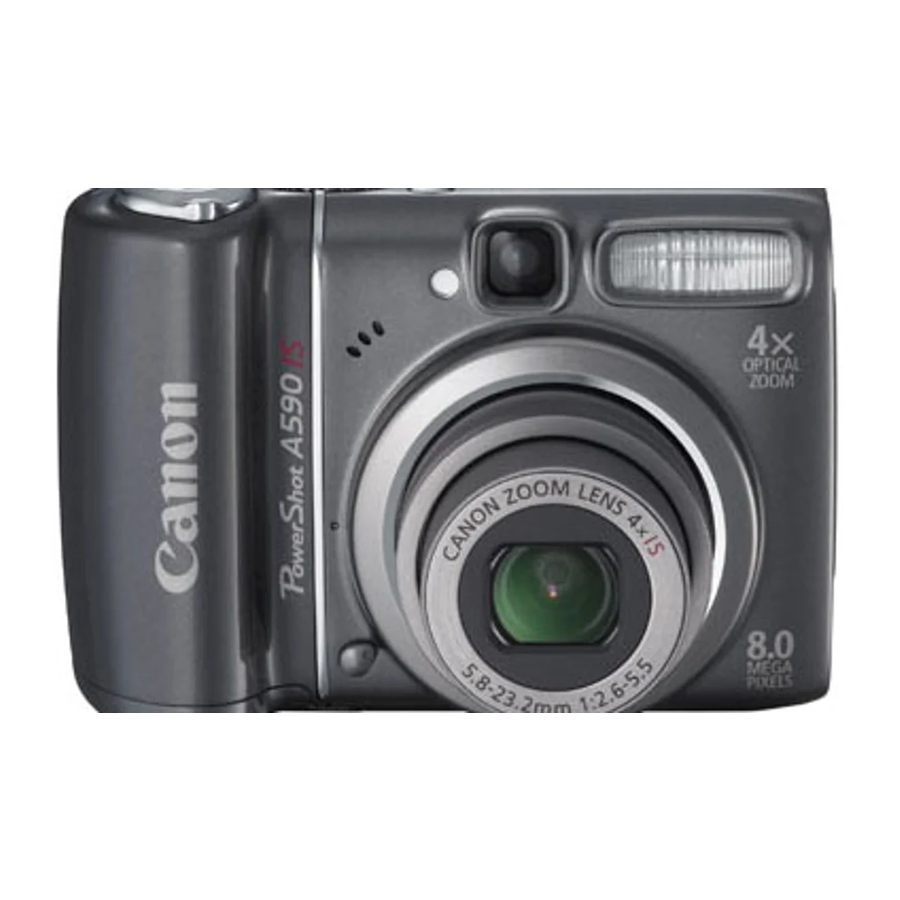 Canon Powershot A590 IS User Manual