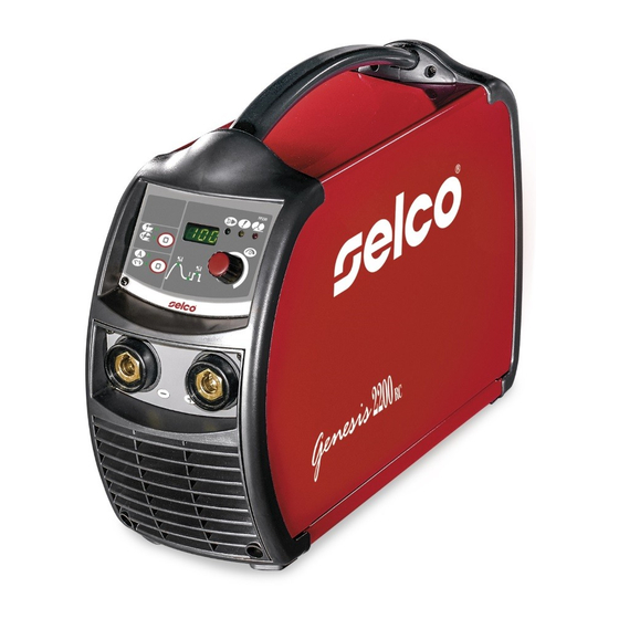 Selco Genesis 2000 Welding Machine Manuals