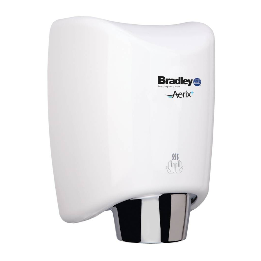 User Manuals: Bradley Aerix+ Series Hand Dryer