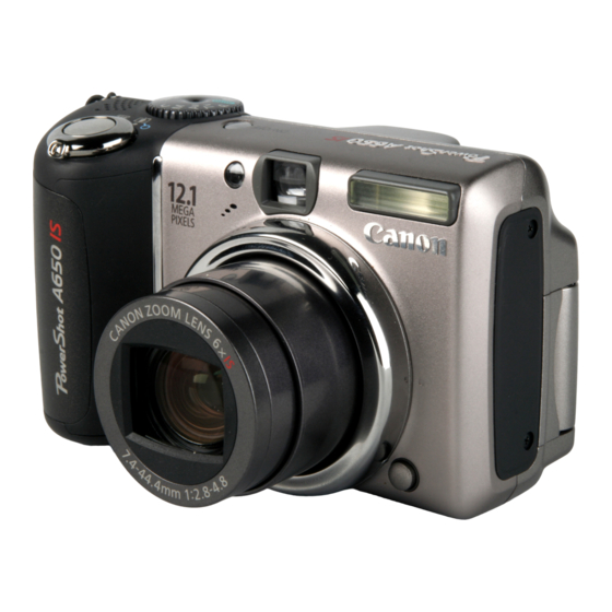 Canon Powershot A650 IS User Manual
