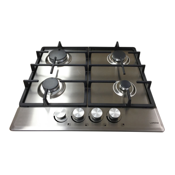 Lamona LAM1113 75cm Stainless Steel Gas Hob