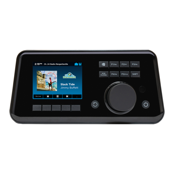 Sirius XM RAdio BR3 Quick Start Manual