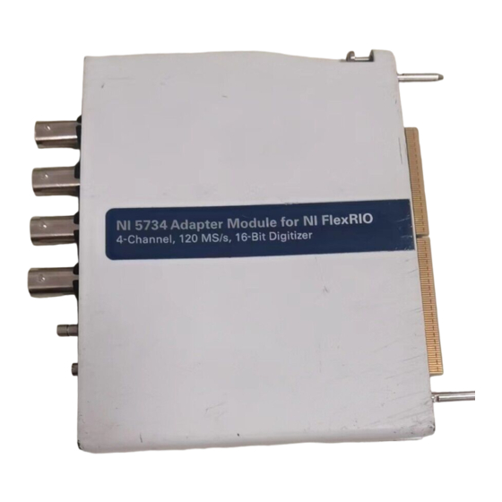 National Instruments NI 5734 User Manual And Specifications
