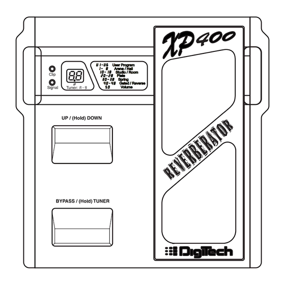 DigiTech XP400 Owner's Manual