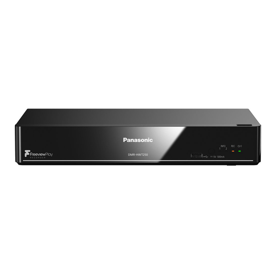Panasonic DMR-HWT150 Operating Instructions Manual
