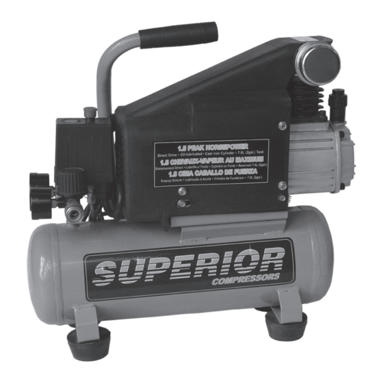 Superior SPT290 Air Compressor Manuals