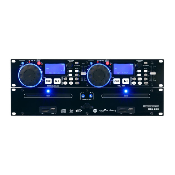 Pronomic CDJ-230 Doppel User Manual