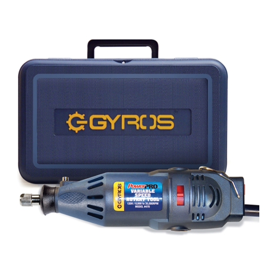 Gyros PowerPRO Variable Speed 40-02470 Operation & Instruction Manual