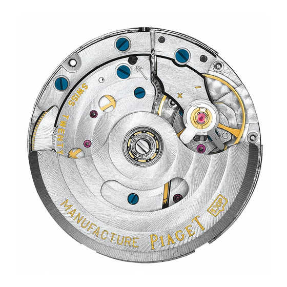 Piaget 530P Instructions For Use Manual