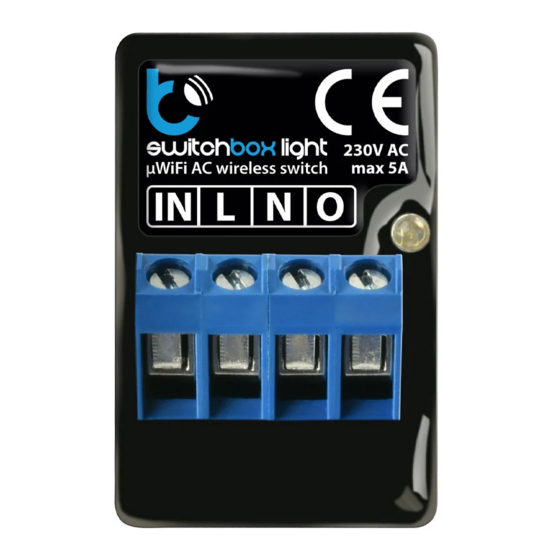 BleBox SWITCHBOX LIGHT User Manual