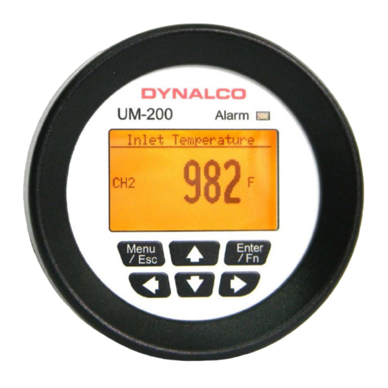 Dynalco UM-200 Installation And Operation Manual
