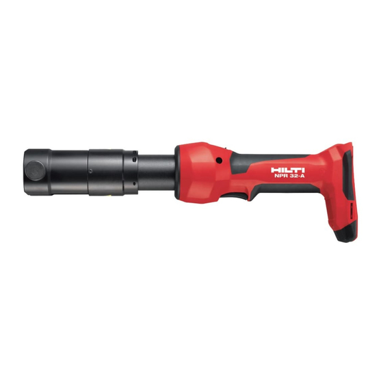 Hilti NPR 032 IE-A22 Operating Instructions Manual