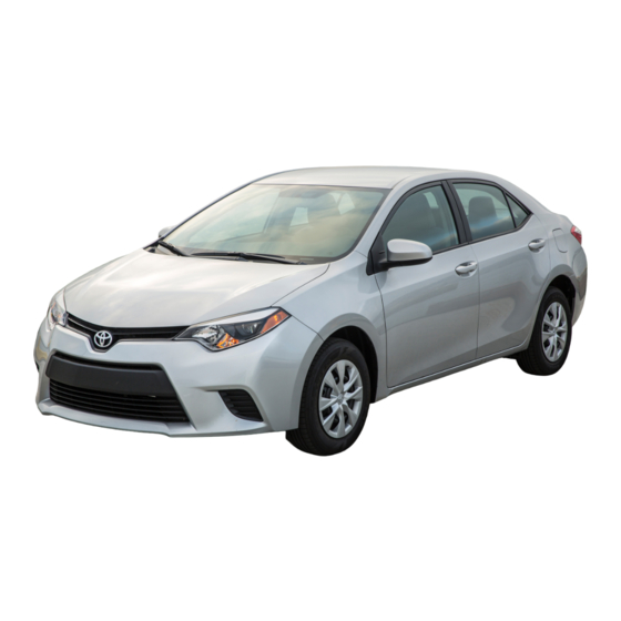 Toyota COROLLA 2015 Quick Reference Manual