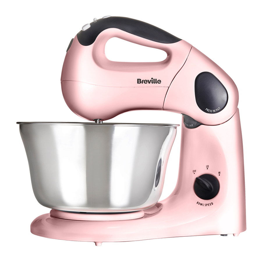 Breville VFP058, VFP059, VFP061- Hand and Stand Mixer Manual
