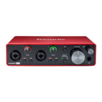 Focusrite Scarlett 2i2 User Manual