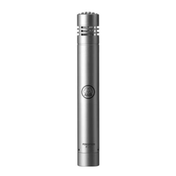 AKG PERCEPTION 170 User Instructions