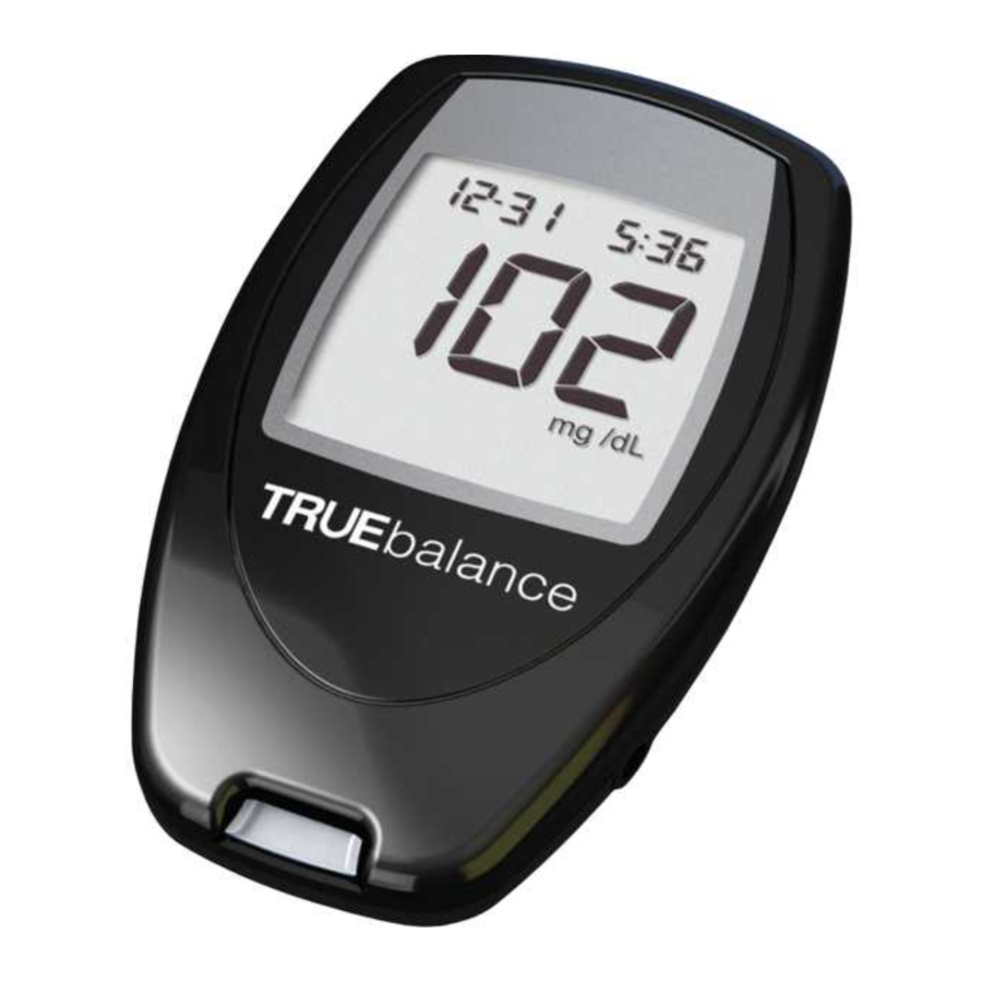 Trividia Health TRUEbalance - Monitoring Blood Glucose System Manual