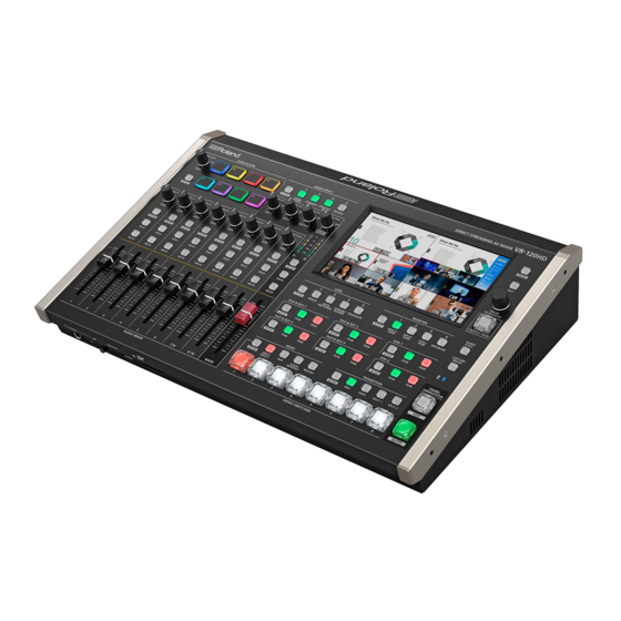 Roland VR-120HD Manual