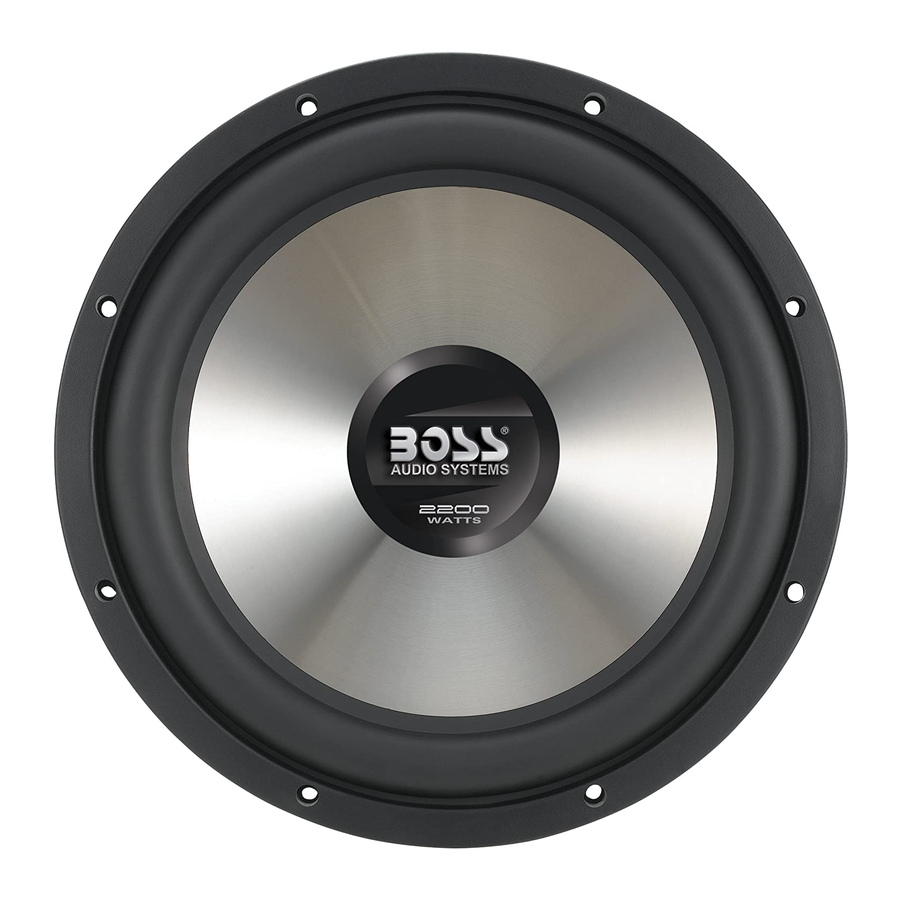 Boss Audio Systems CE12DVC User Manual