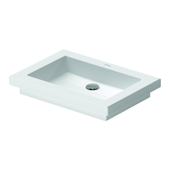 DURAVIT 2nd floor Mounting Instructions