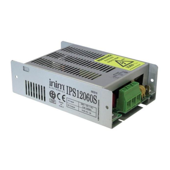 INIM IPS12060S Quick Start Manual