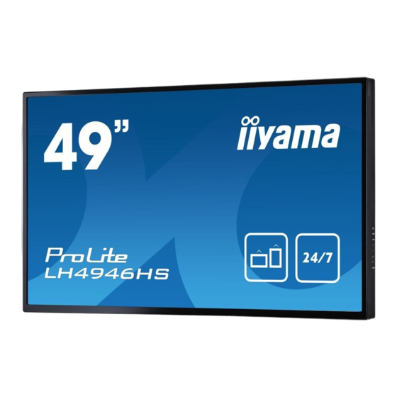 Iiyama PROLITE LH5546HS Manuals