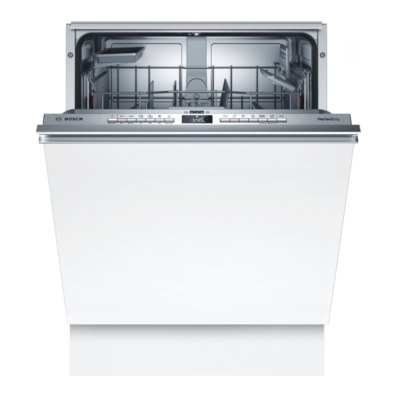 Bosch SMV6ZAX00E Built-in Dishwasher Manuals