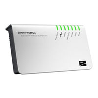 SMA SUNNY WEBBOX Bluetooth Wireless Technology Installation Manual