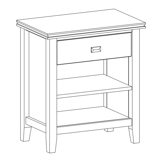SIMPLIHOME brooklyn+max WyndenHall AXCART-02WH Manuals