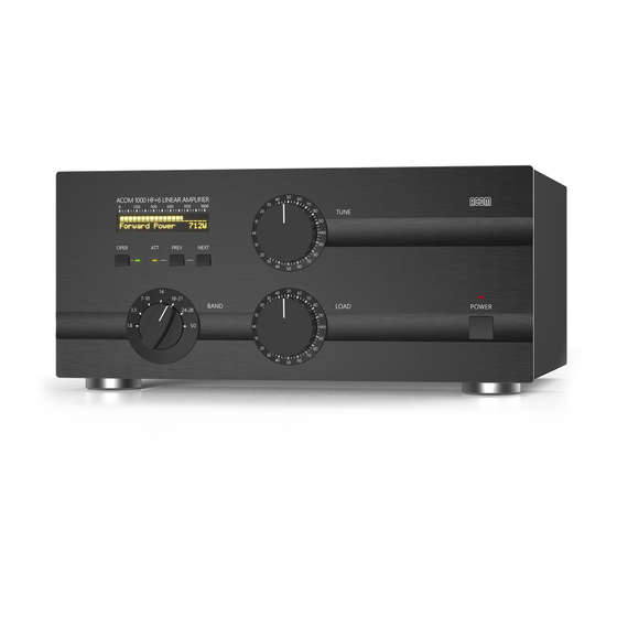 Acom ACOM1000 Instruction Manual